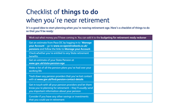 Retirement checklist