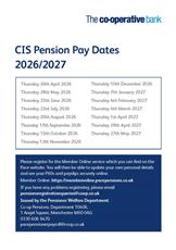 CIS pay date card